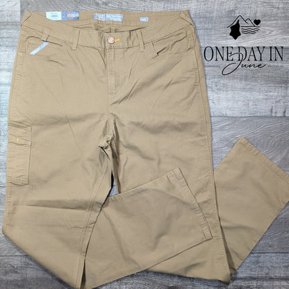 Ariat Rebar Perfect Rise Straight Leg Work Pants Field Khaki NWT Size 33 (16)