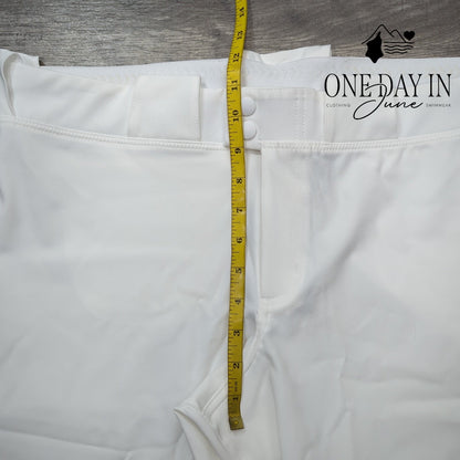 Nike Women's Softball Pants White Double Snap Belt Loops NWT Size XL