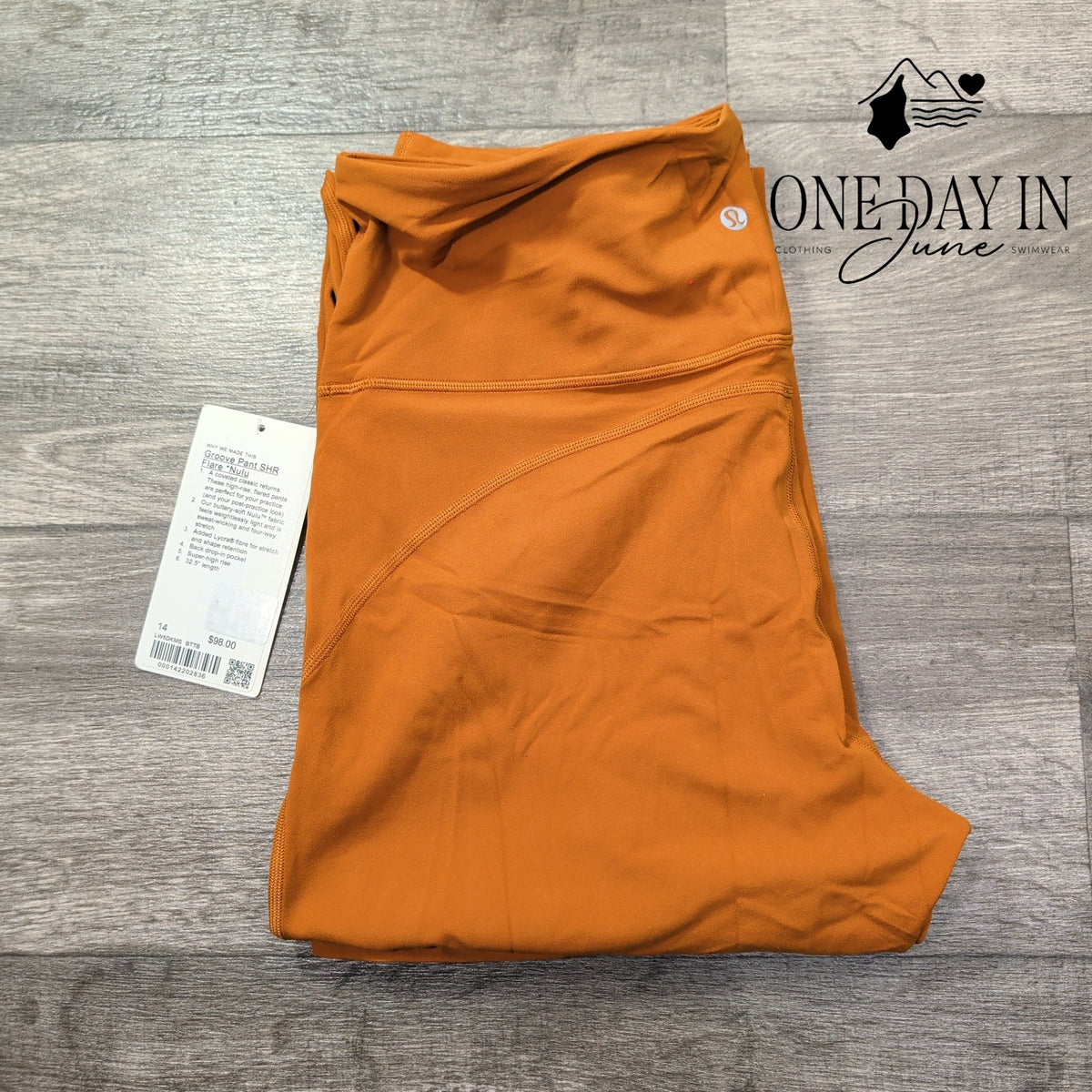 Lululemon Groove Pant SHR Flare Nulu Burnt Caramel NWT Size 14