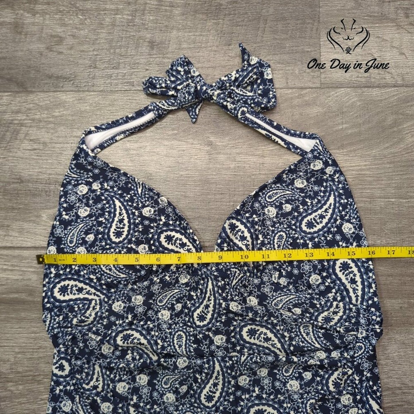 Firstway Halter Padded  Tummy Control One Piece Swimsuit Size XL