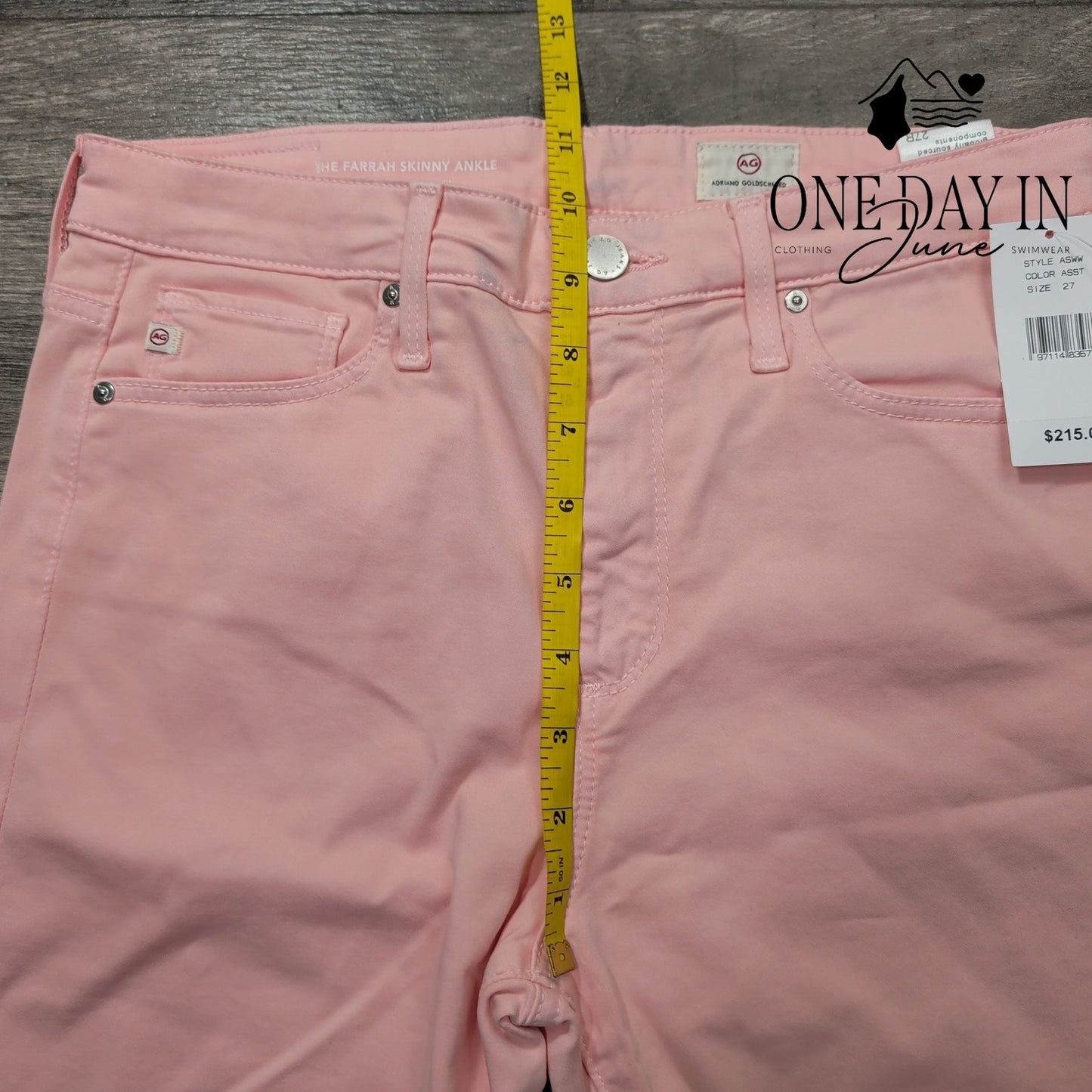 AG Adriano Goldschmied Farrah Skinny Ankle Jeans High Rise NWT $215 Size 4 (27)
