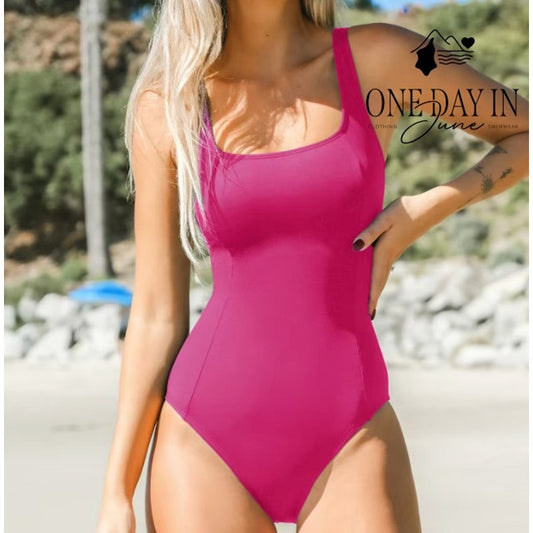 Cupshe Lace Up Nack One Piece Swimsuit Size M
