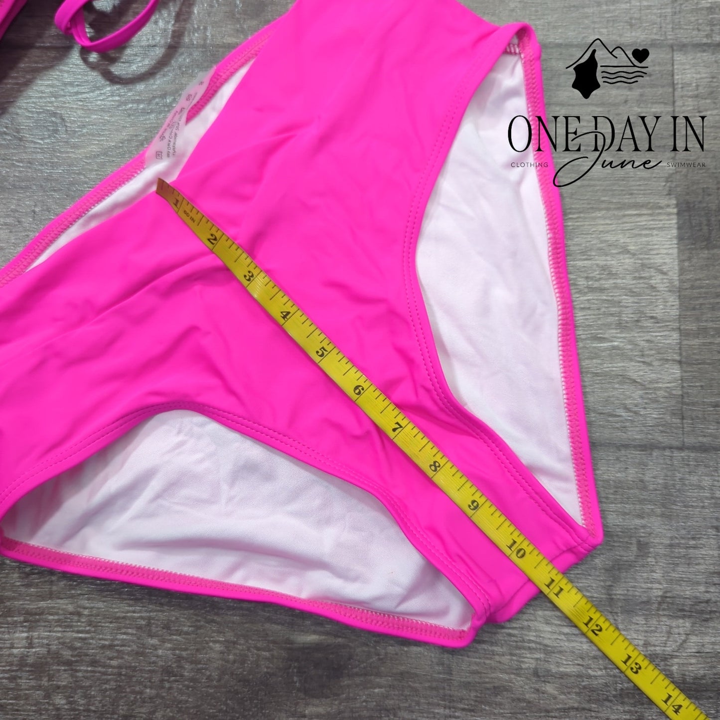 Aleumdr Twist Front Lace Up Back Bikini Swimsuit Size S