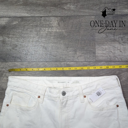 Old Navy High Rise OG Loose Distressed Jeans Size 14