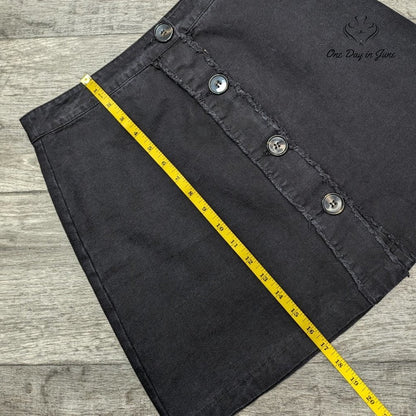 Francesca Button Fron Denim Mini Skirt Size M