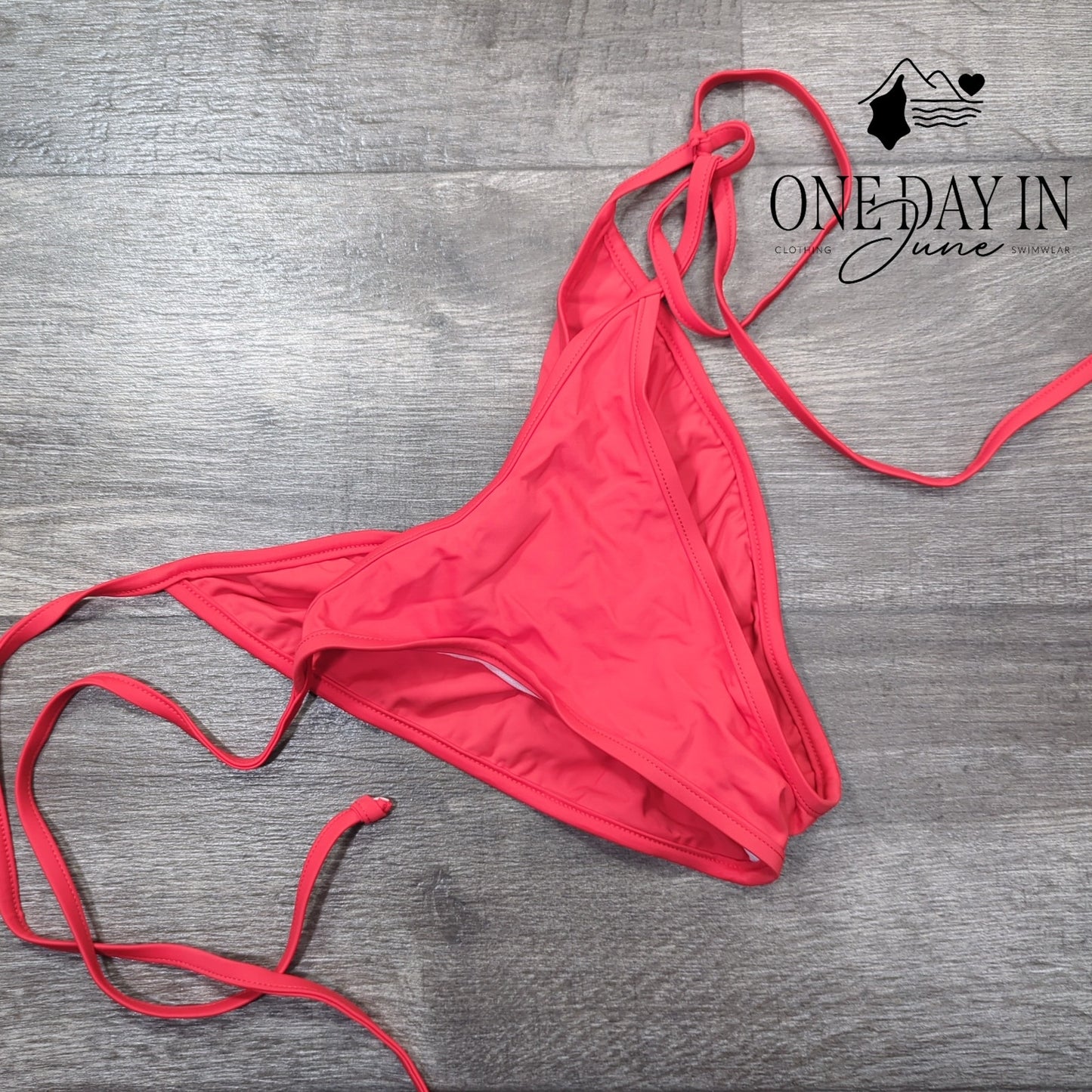 Charmo Ruched Tie Side Bikini Bottom Size M