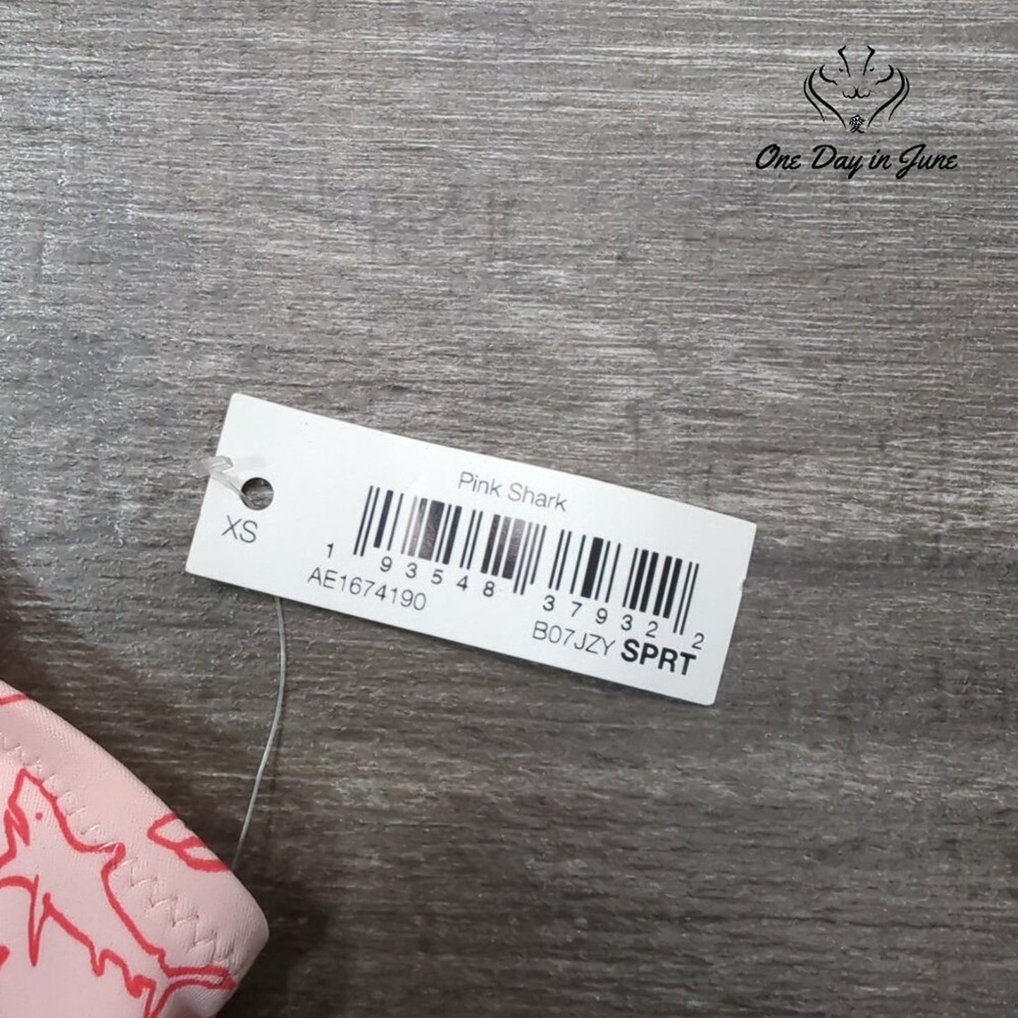 Amazon Essentials Pink Shark One Piece Swimsuit Size XS