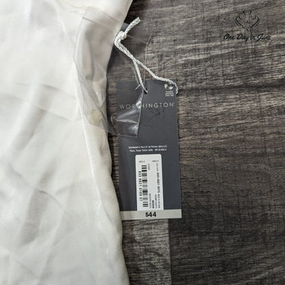 Worthington Twist Front Keyhole Long Sleeve Top Size M