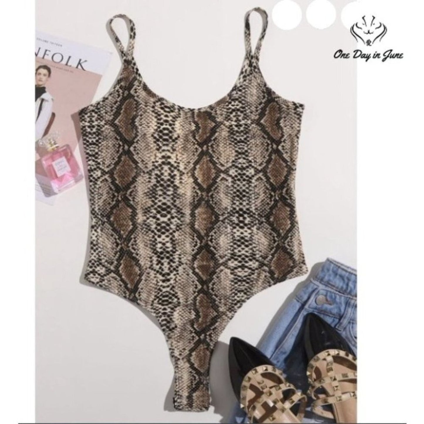 Milumia Spaghetti Strap Bodysuit Size XS
