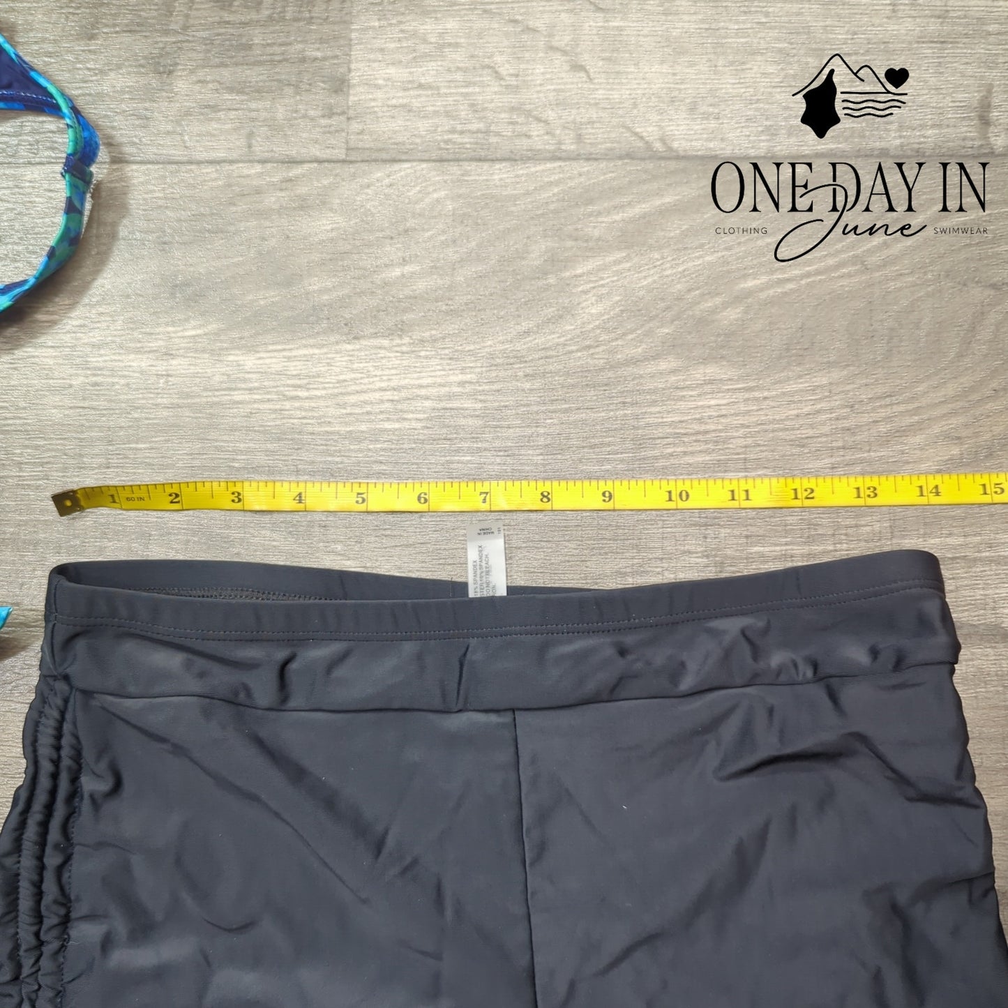 Yonique Blouson Boyshort Tankini Swimsuit Size L