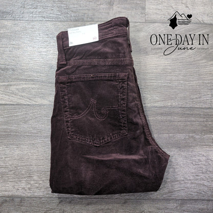 AG Adriano Goldschmied Farrah High Rise Skinny Jeans Burgundy NWT Size 2 (26)
