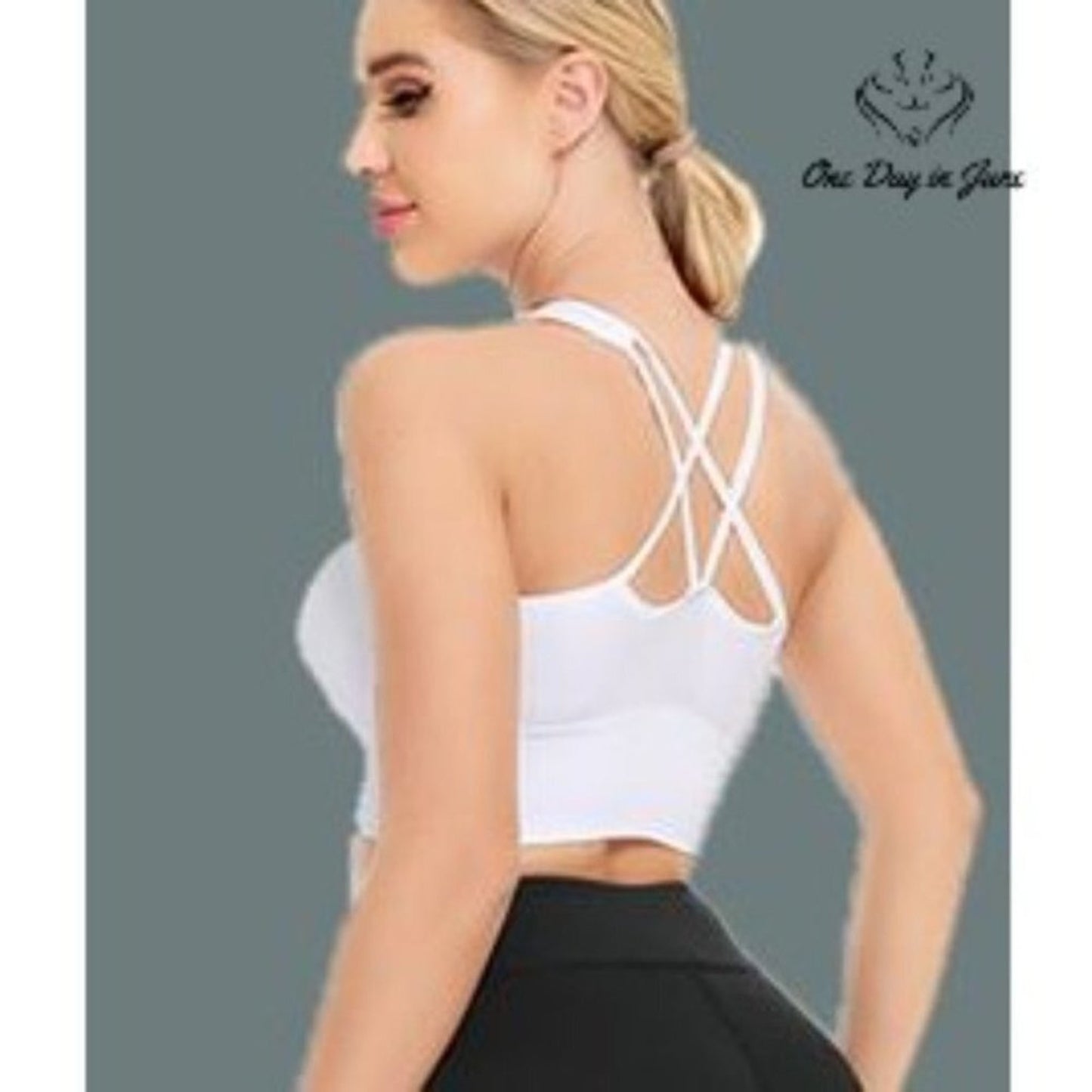 Swomog Cross Back Yoga Sports Bra Size S