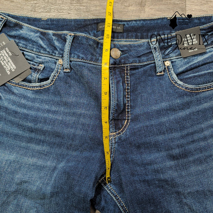Silver Jeans Co Britt Curvy Low Rise Slim Bootcut Jeans NWT Size 34X31 (16)