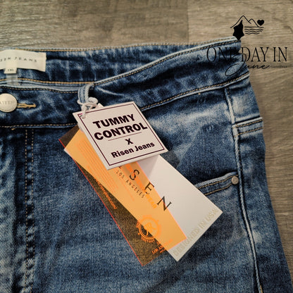 Risen Tummy Control Straight Leg Jeans Size 1X