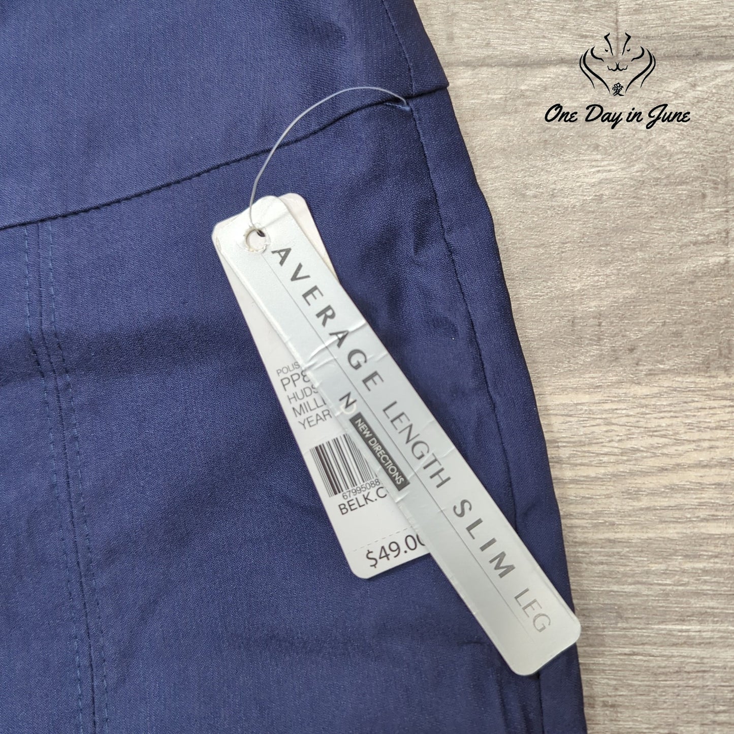New Directions Petite Average Length Pull On Slim Leg Pants Size 4P