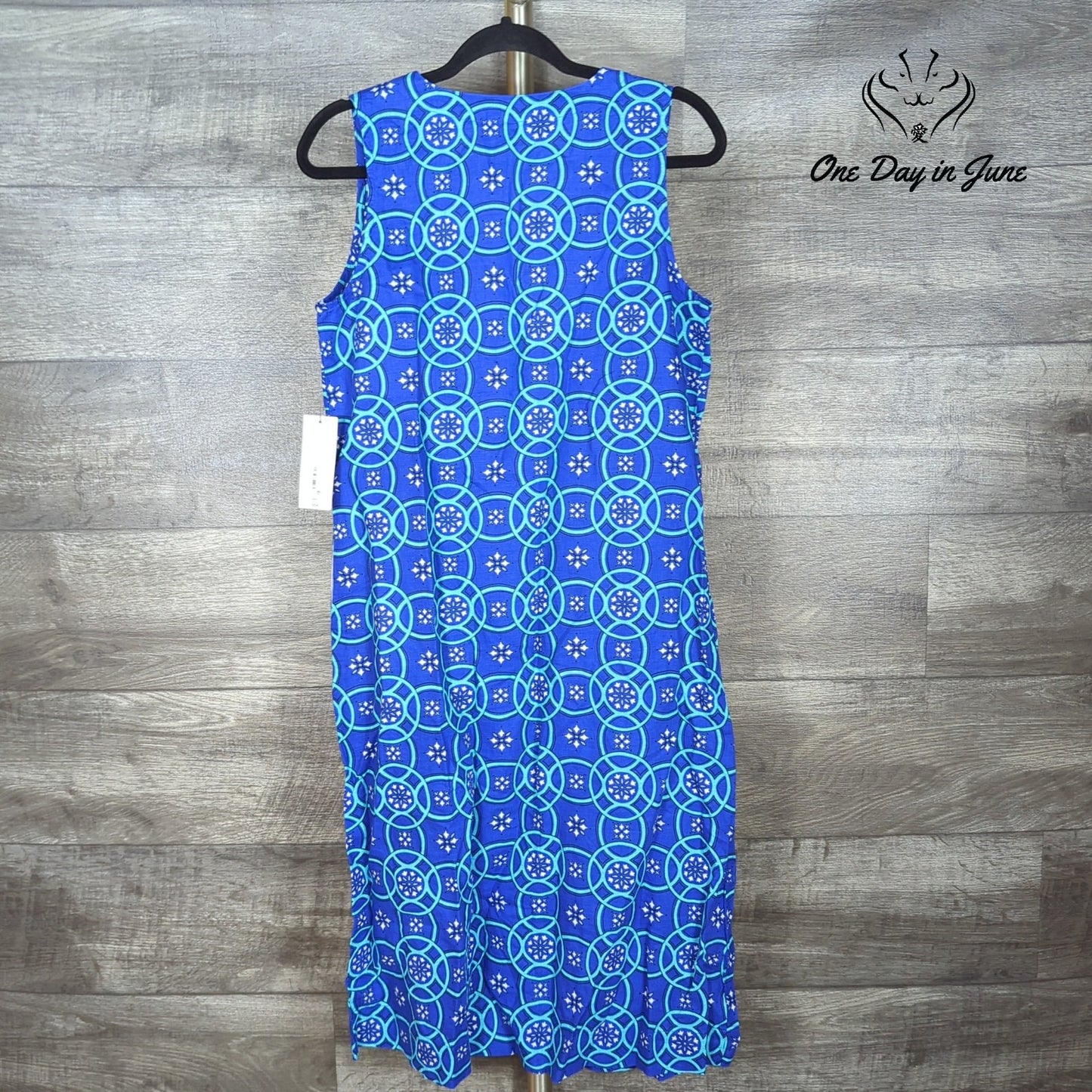 Liz Claiborne Linen Sleeveless Button Front Dress Size S