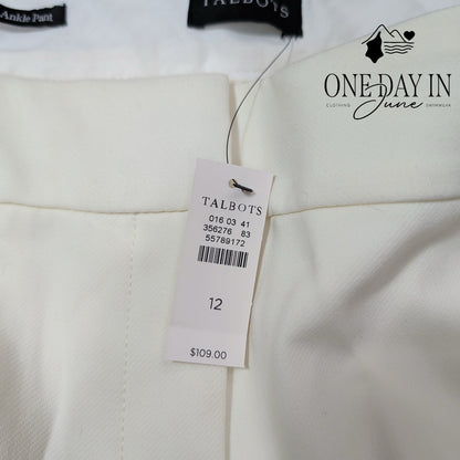 Talbots Hampshire Ankle Pants Size 12