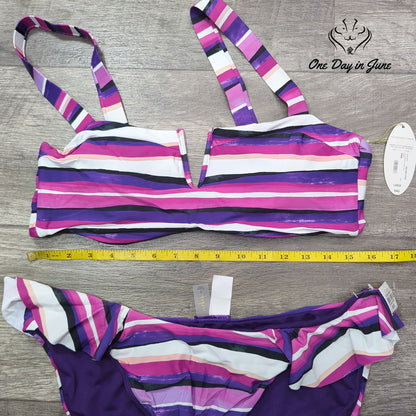Mynah V Wire Padded Bikini Swimsuit Size L