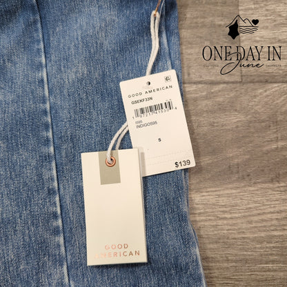 Good American High Rise Flare Jeans Size S