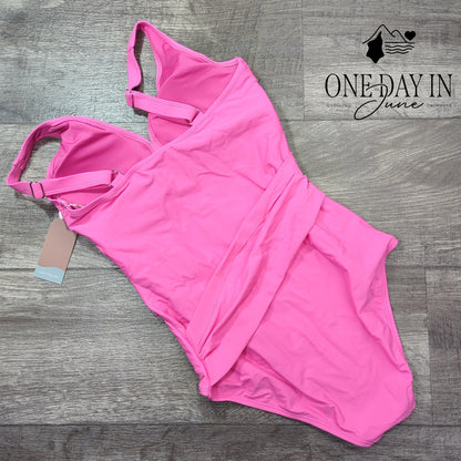 Smismivo Twist Front One Piece Swimsuit Size S