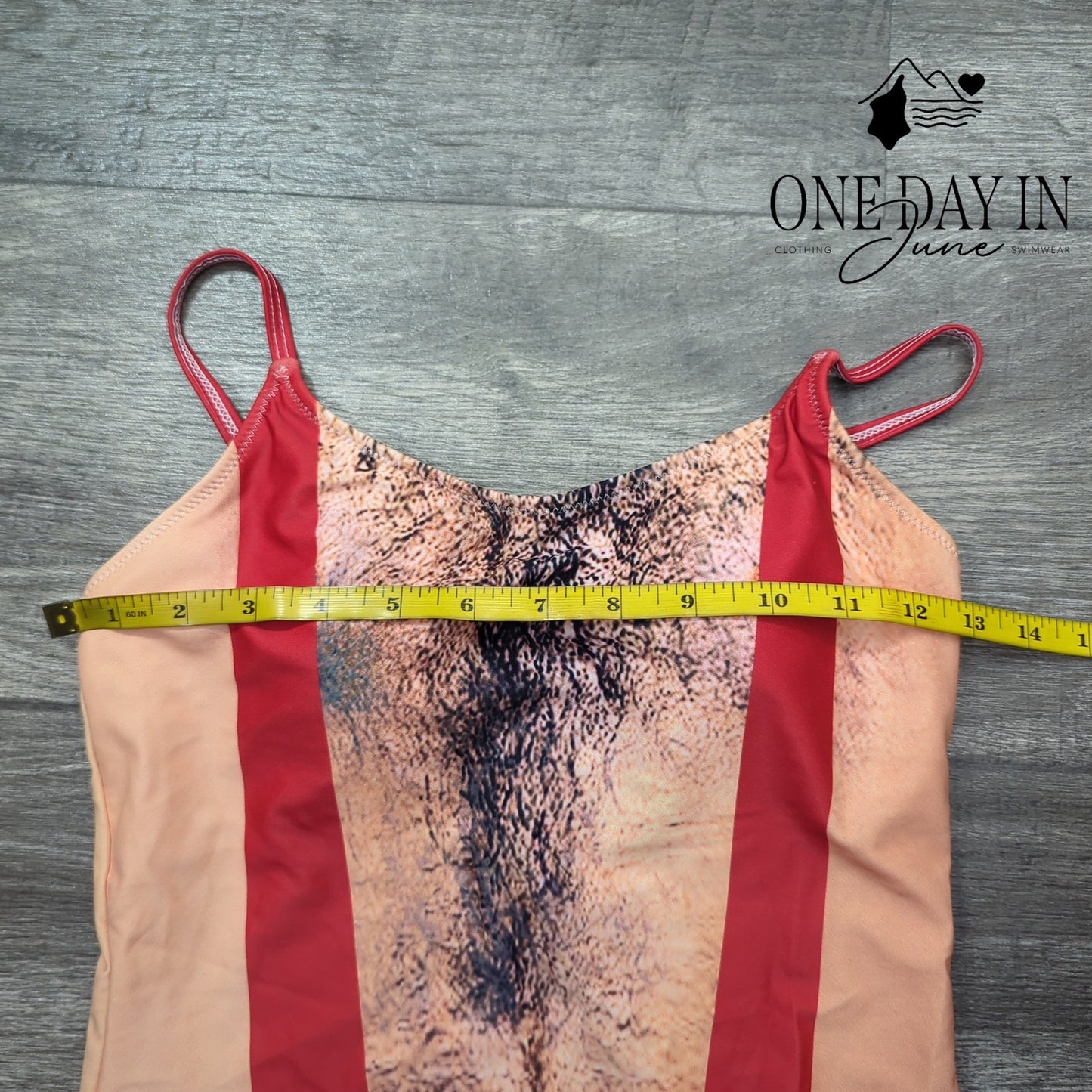 Aleumdr Man Print One Piece Swimsuit Size M