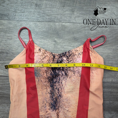 Aleumdr Man Print One Piece Swimsuit Size M