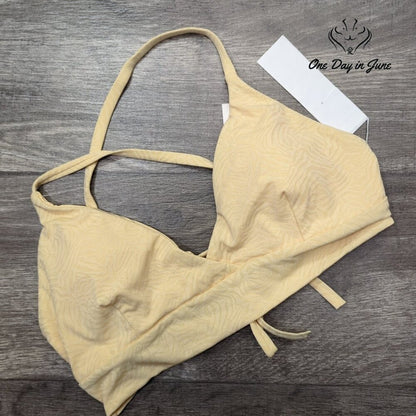 RVCA Run Wild Crossback Bikini Top Size L