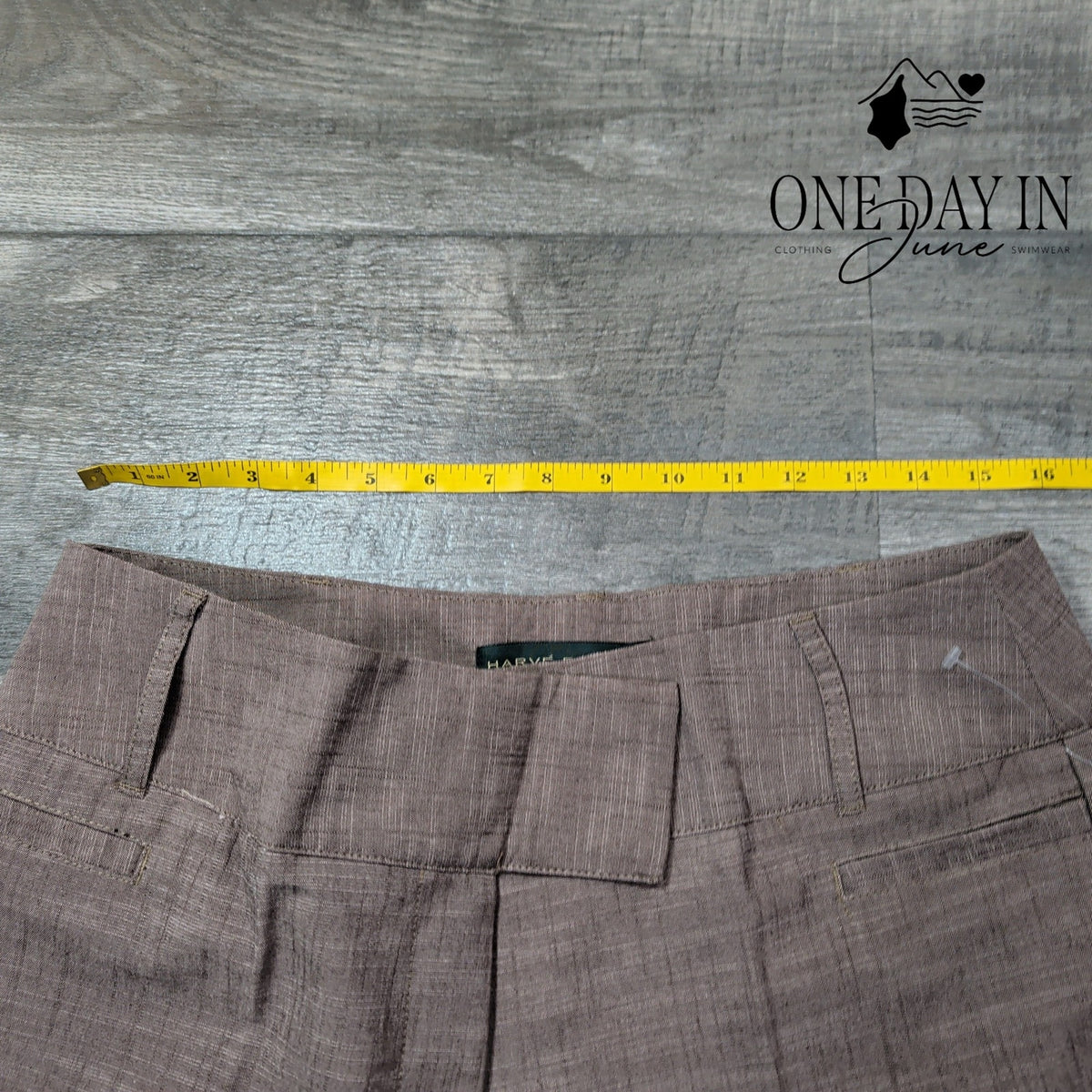 harve' benard Straight Leg Dress Pants Brown Taupe Career Trousers NWT Size 12
