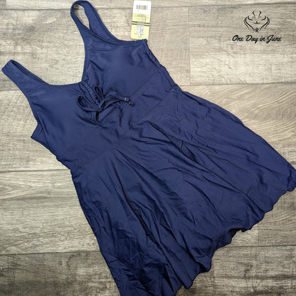 Shekini Skirted One Piece Swimdress Size M