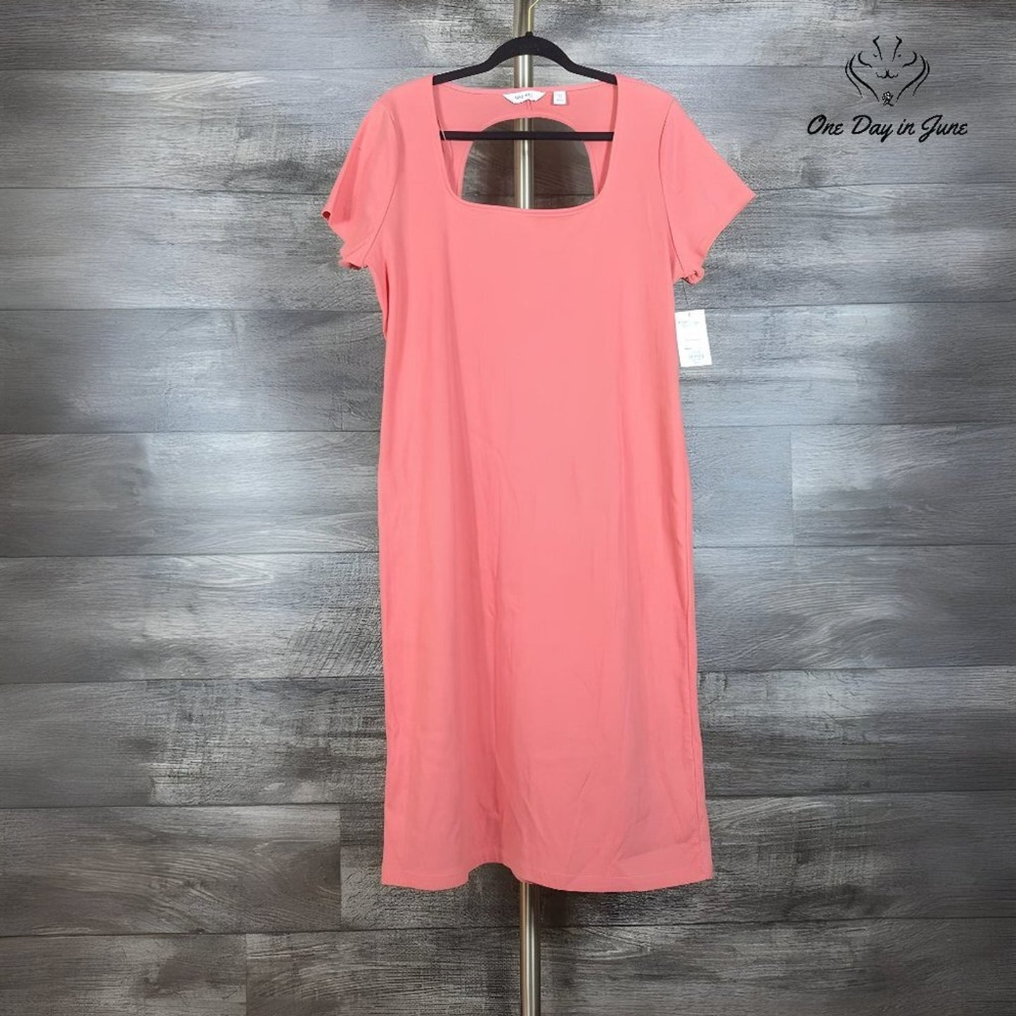 Nine West Short Sleeve Open Back Dress Size 2X