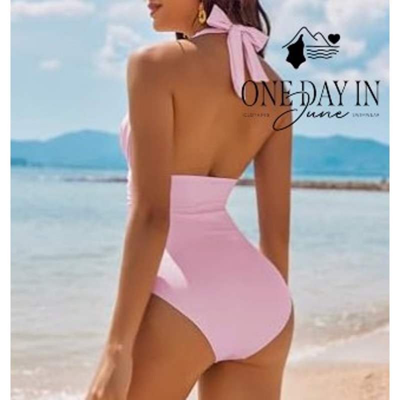 Aimage Halter One Piece Swimsuiit Size M