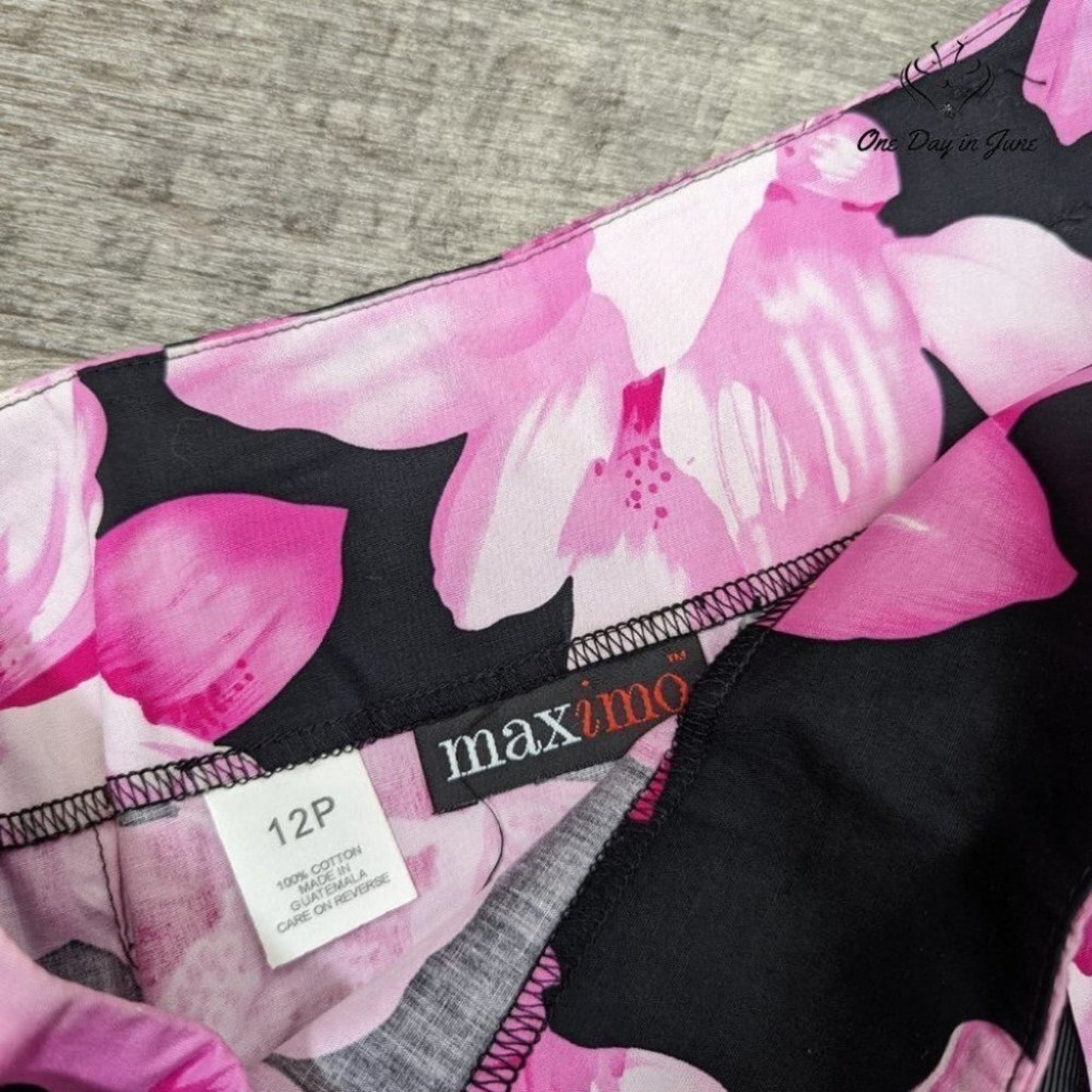 Maximo Floral Tie Waist Skirt Size 12P