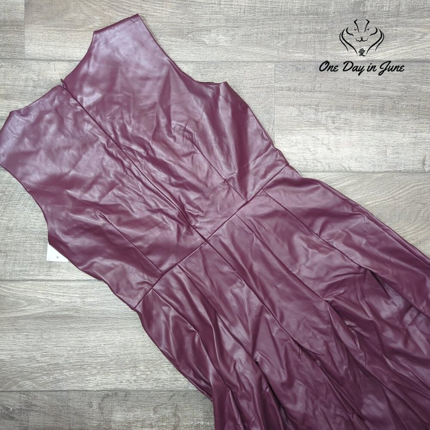 Liz Claiborne Sleeveless Faux Leather Dress Size 10