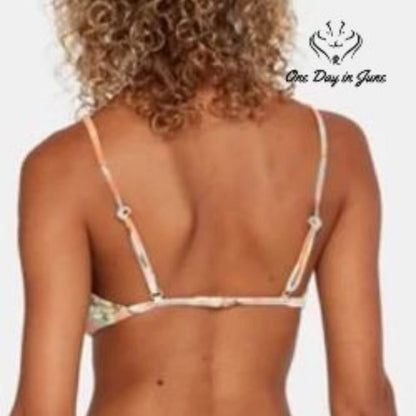 RVCA On The Road Trilette Bikini Top Size L