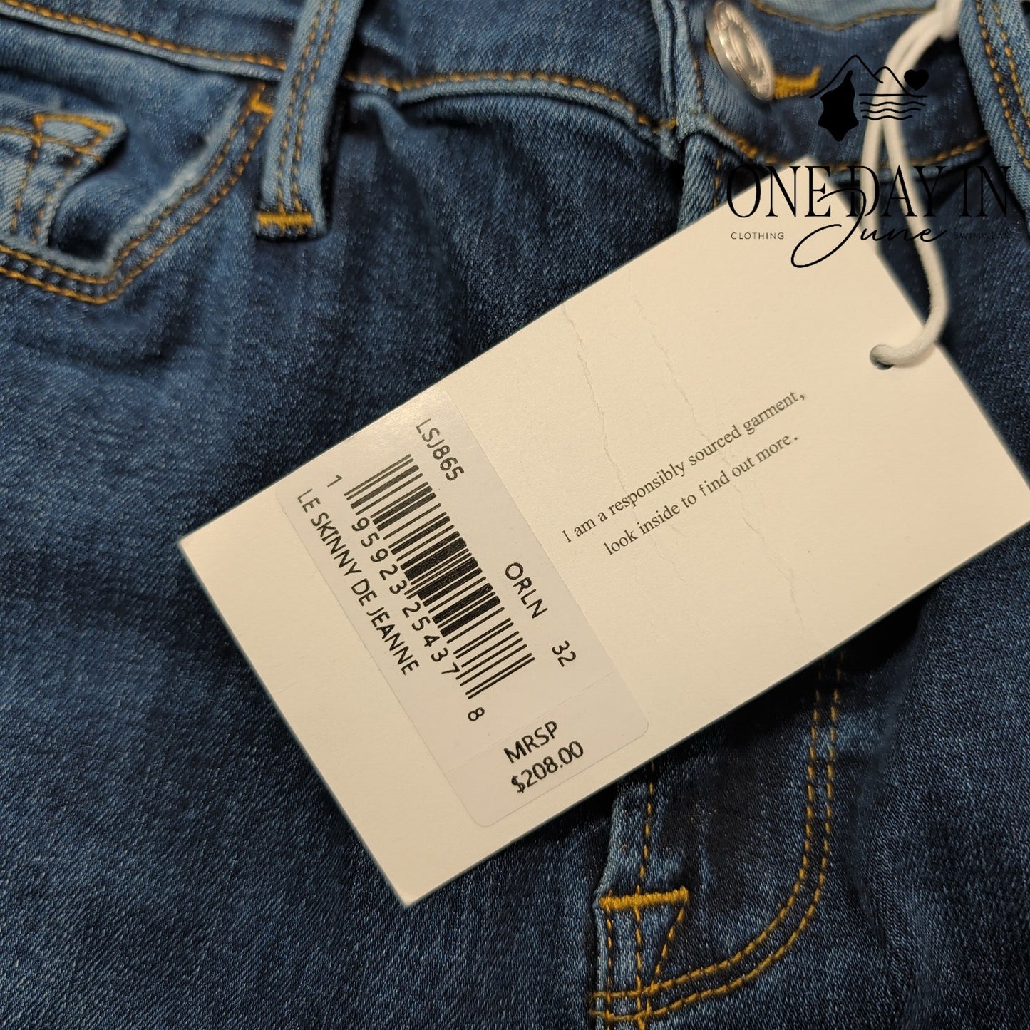 Frame Le Skinny De Jeanne Mid Rise Jeans Size 14 (32)