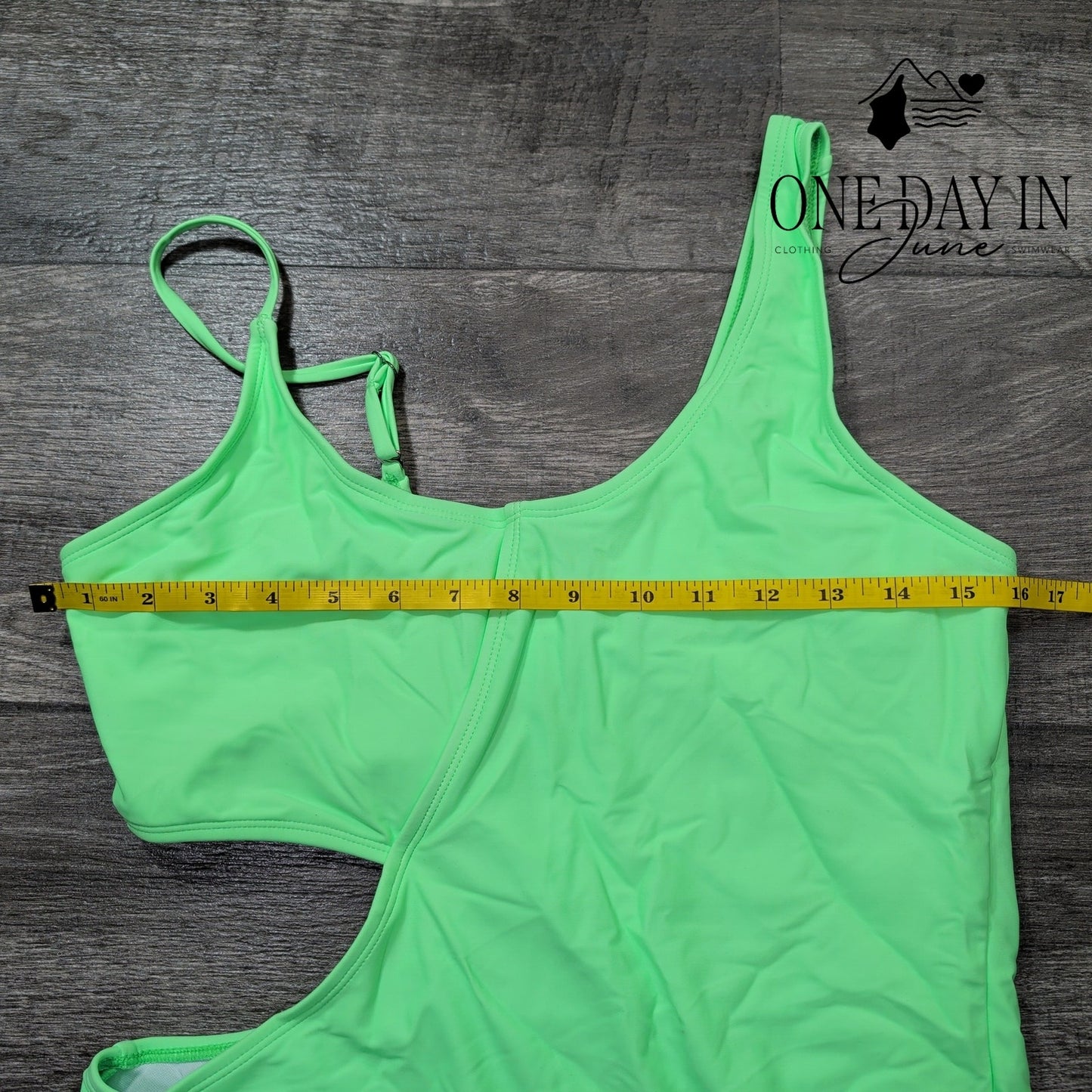 Aleumdr One Shoulder Cutout One Piece Swimsuit Size XL