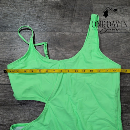 Aleumdr One Shoulder Cutout One Piece Swimsuit Size XL