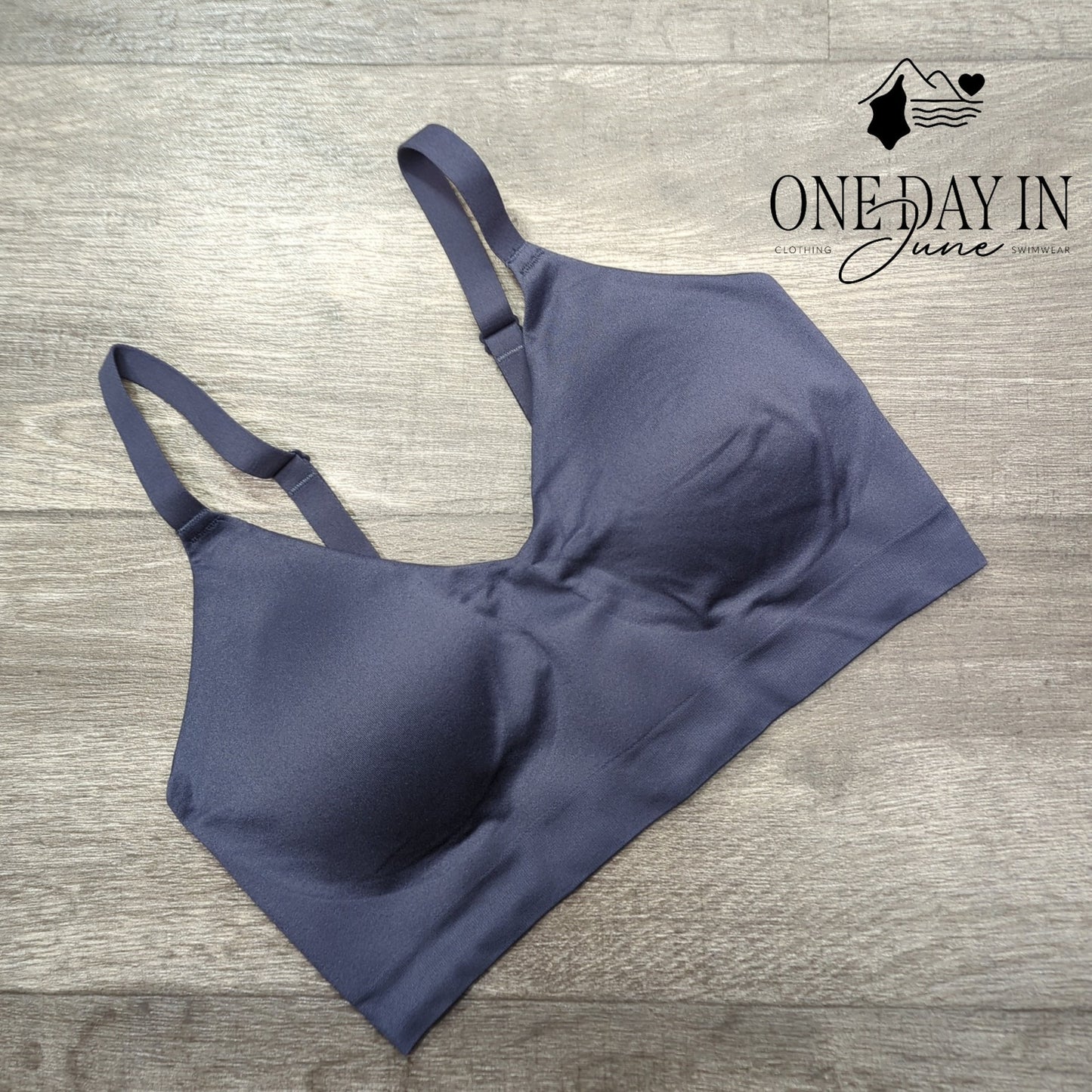 True Soft Form V Neck Wireless Bra Nightfall Blue NWT $49 Size L