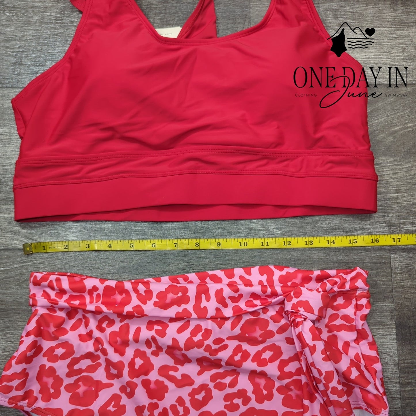 Dokotoo Crop Top High Waist Bikini Swimsuit Size XL
