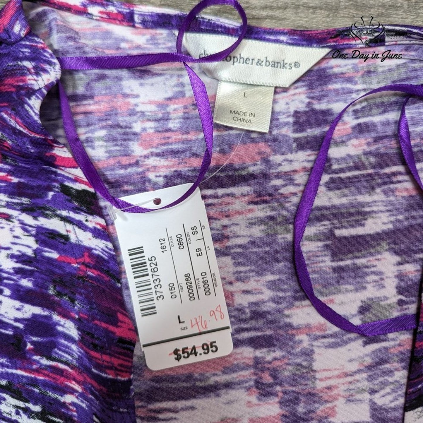 Christopher & Banks Long Sleeve Shaul Size L