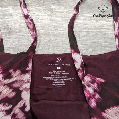 New York & Company Floral Tank Top Size M
