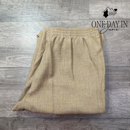 Alfred Dunner City Limits Pull On Pants Toast Tan NWT Size 10