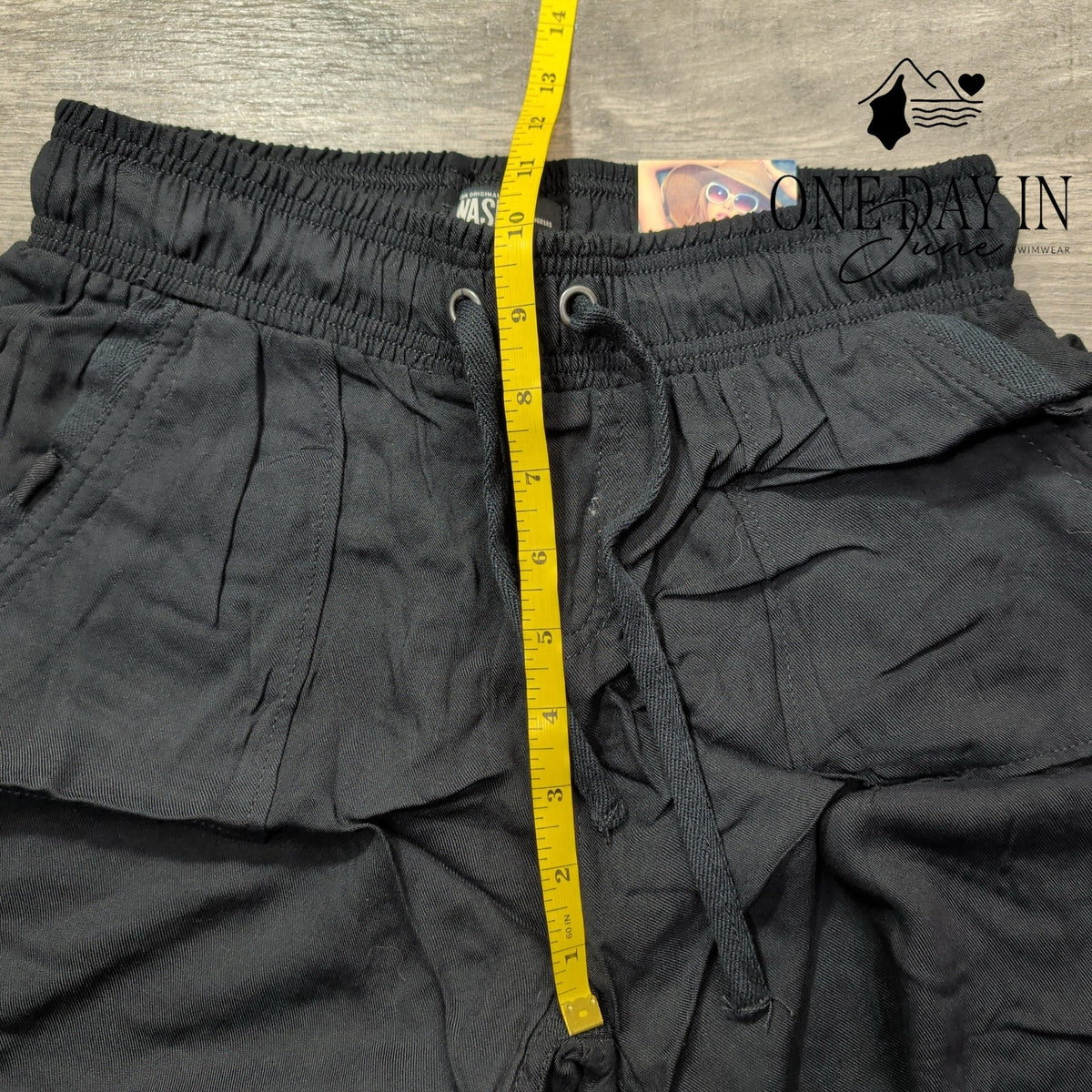 Rewash Drawstring Utility Cargo Pants Black NWT 100% Rayon Size S