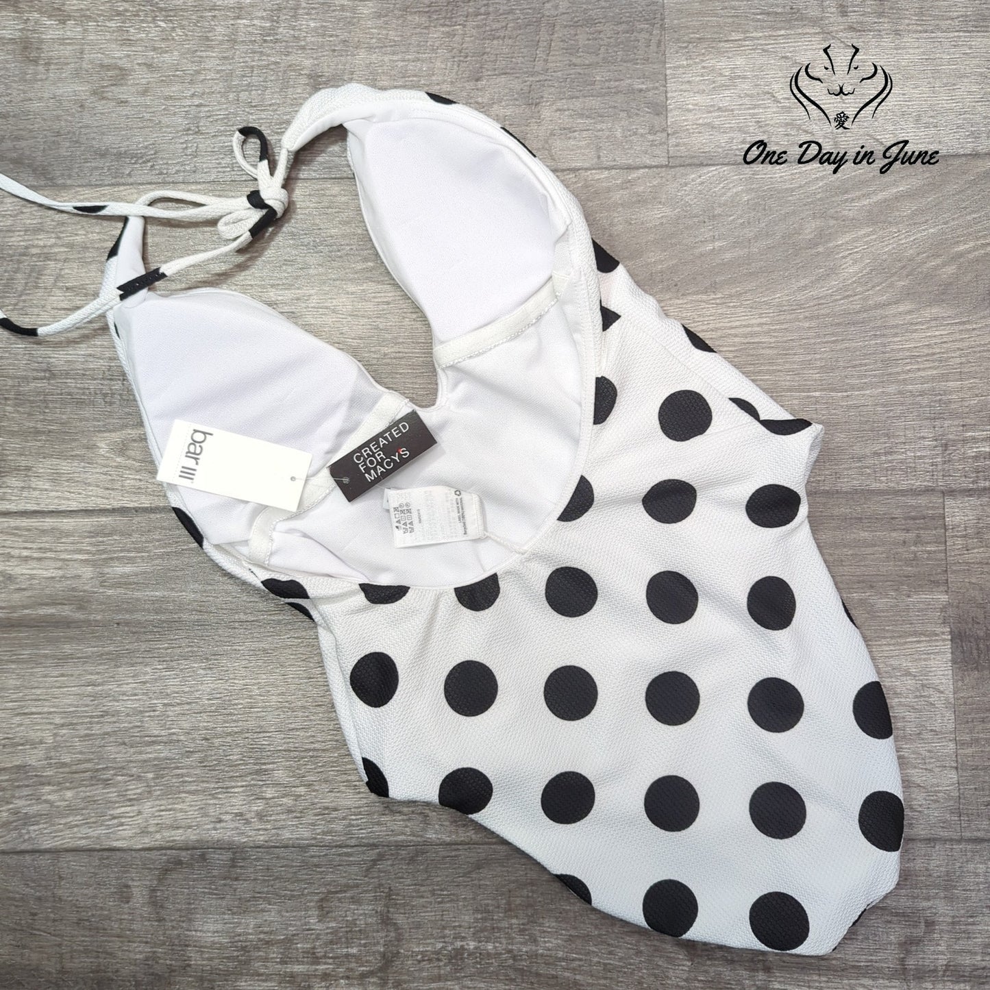 Bar III This And Dot One Piece Swimsuit Size M