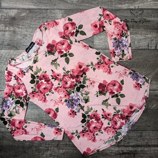 Star Vixen Long Sleeve Floral Blouse Size L