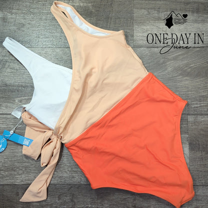 Cupshe Tie Side One Piece Swimsuit Size M