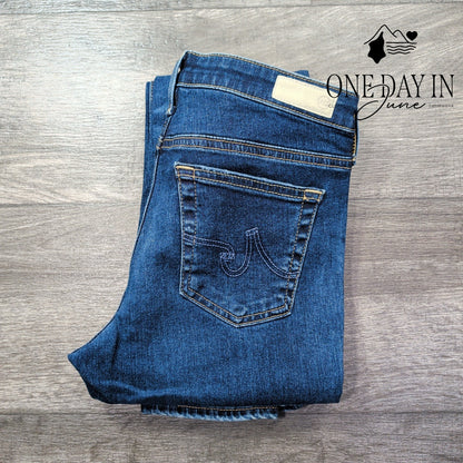 AG Adriano Goldschmied The Legging Ankle Super Skinny Jeans Blue NWT $215 Size 4