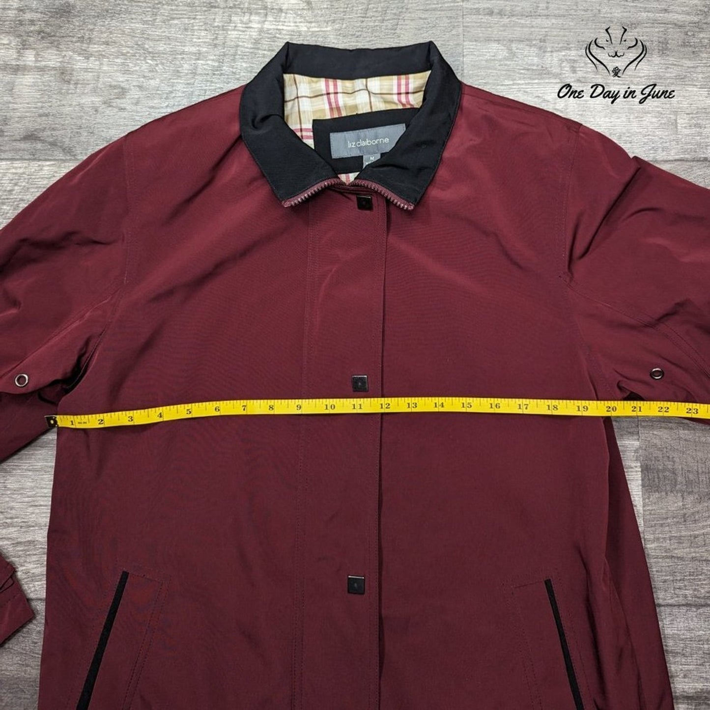 Liz Claiborne Zip Front Parka Size M