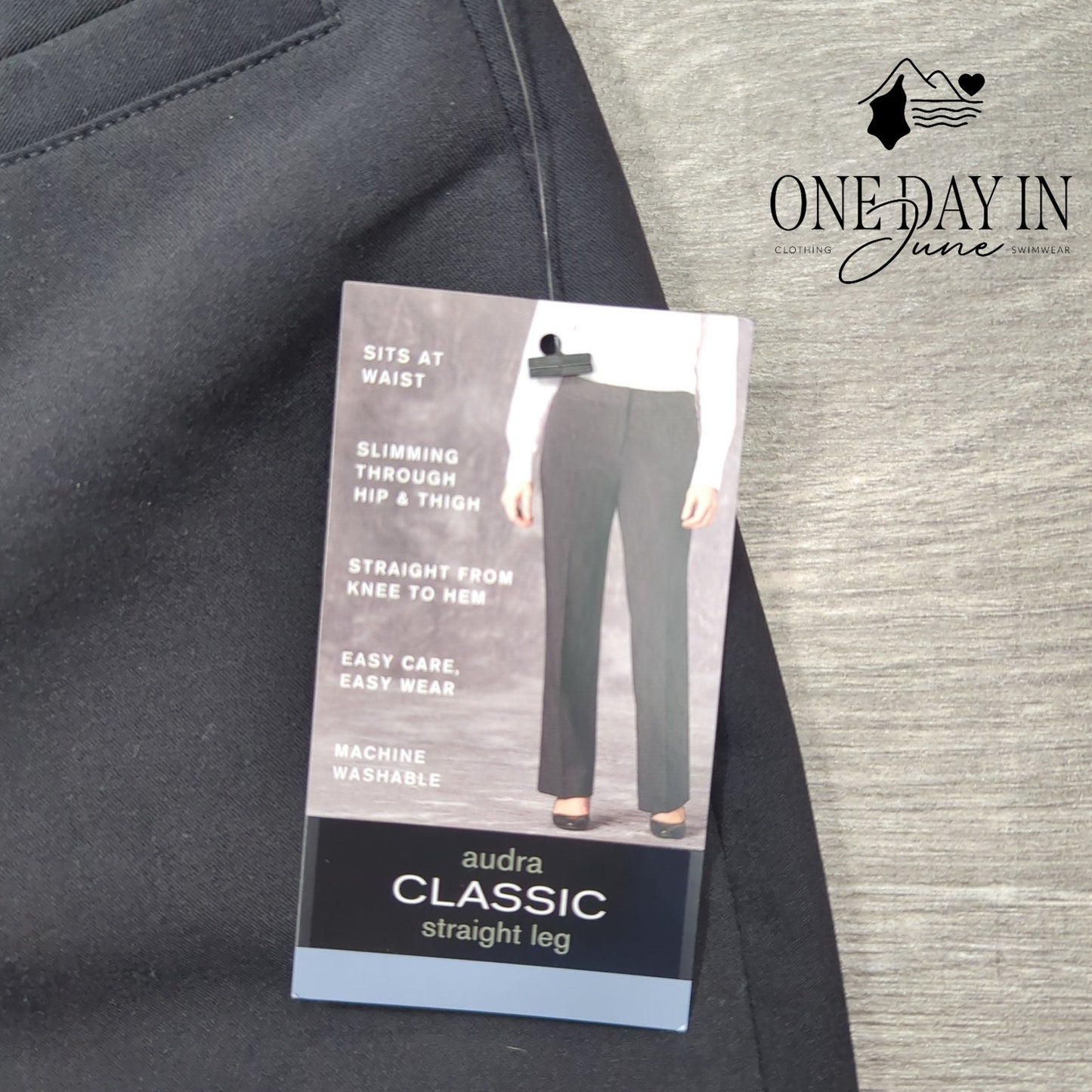 Liz Claiborne Petite Audra Classic Straight Leg Pants Size 14P