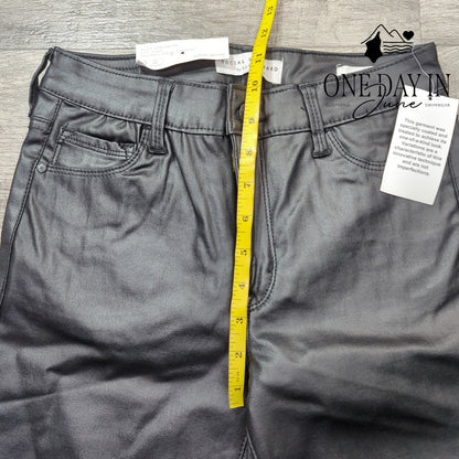 Social Standard Mid Rise Ankle Skinny Faux Leather Jeans Size 4